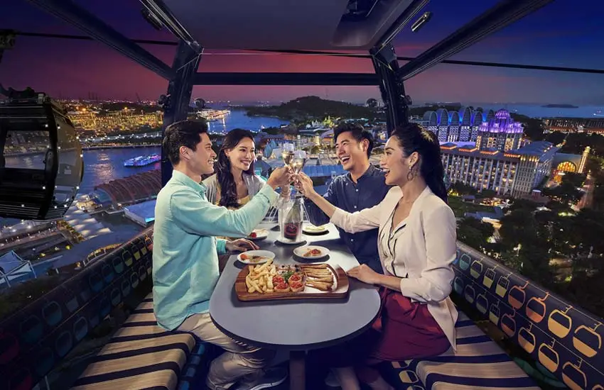 Cable Car Sky Dining Singapore