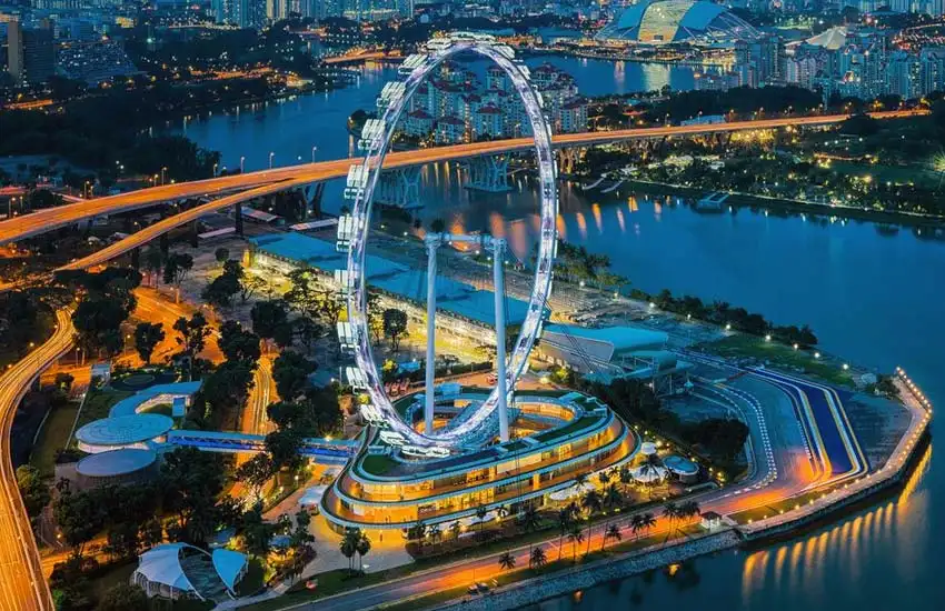 Singapore Flyer and Garden by the Bay