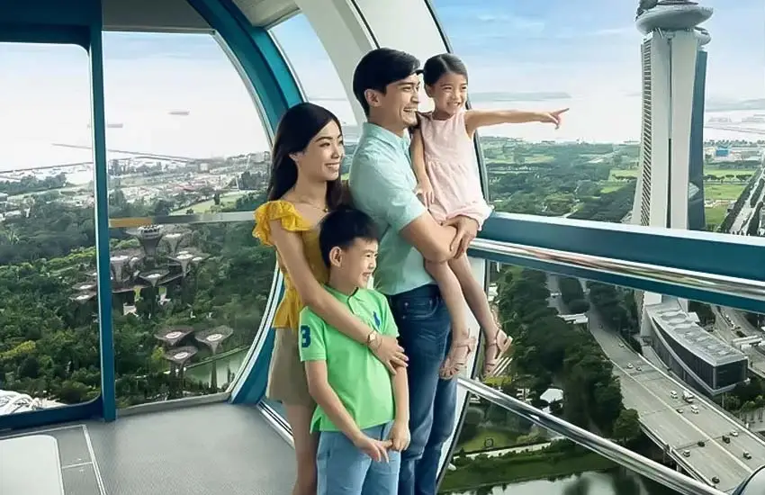 Singapore Flyer and Garden by the Bay